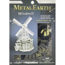 Windmill Metal Earth 3D Laser Cut Metal Model Fascinations MMS038 - $12.99
