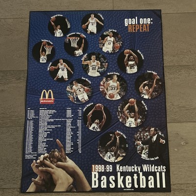 1998-99 Kentucky Wildcats Basketball UK Poster Schedule Magloire Prince ... - $20.00