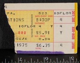 Vintage Plage Garçons Ticket Stub August 23 1975 Pittsburgh Civic Arena Tob - £40.15 GBP