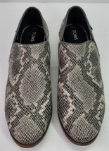 Toms Shaye Slip On Dress Shoes Faux Gray Snake Skin Womens size 10 Unisex - £22.82 GBP