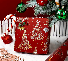 Goldsilverswirlchristmastreeonredjkhlkjhl thumb200