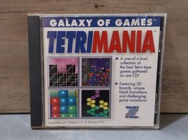 Galaxy of Games Tetrimania PC CD-ROM Win 95 USA 1997 Tetris Type Games 3D Board - £7.56 GBP
