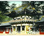 Yomeimon Gate Postcard Nikko Japan Hand Colored - $9.90