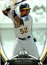 2013 Bowman Platinum Yoenis Cespedes #10 ROOKIE RC Oakland Athletics - £2.02 GBP