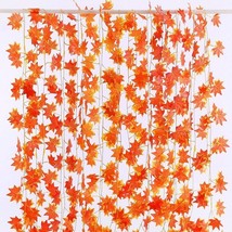 Autumn Leaves Garland Maple Leaf Vine Fake Garden Wedding Party Home Dec... - $8.01