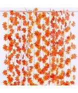 Autumn Leaves Garland Maple Leaf Vine Fake Garden Wedding Party Home Dec... - $8.01