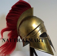 NAUTICALMART Medieval Greek corinthian Helmet With Brass Finish - £115.73 GBP