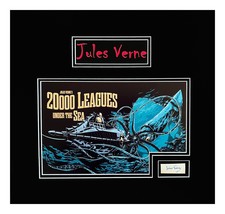 Jules Verne Original Autograph Cut-Museum Framed Ready to Display - £1,945.51 GBP