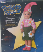 Too Cute To Spook Flower Garden Gnome Infant Girl Costume 12-18 Months - £9.50 GBP