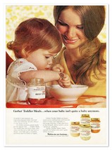 Gerber Toddler Meals Mother &amp; Daughter Vintage 1972 Full-Page Magazine Ad - £7.75 GBP