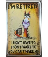 Cool Cigarette Case I&#39;m Retired You Cant Make Me for Kings &amp; 100&#39;s Cigar... - $440.90 MXN