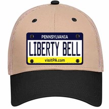 Liberty Bell Pennsylvania State Novelty Khaki Mesh License Plate Hat - £23.17 GBP