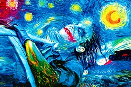 The Joker Starry Night Poster | Van Gogh Parody | Heath Ledger | Wall Art | NEW - £15.71 GBP