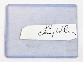 Larry Wilson Signed Index Card Cut Cardinals Utah - £7.92 GBP