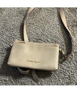 Nanette Lepore Cream Clutch Wristlet Bag with Gold Accents - $368.76 MXN