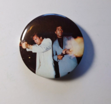 Miami Vice Tubbs Don Johnson Official Button Up Pin Badge Pinback TV 1984 - £12.26 GBP