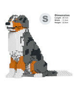 Australian Shepherd Sculptures (JEKCA Lego Brick) DIY Kit - £71.90 GBP