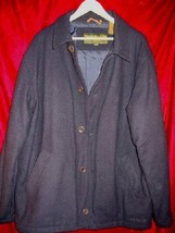 Timberland WeatherGear Wool Pea Coat Jacket L DryCleaned - $37.85