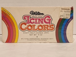 Wilton Icing Colors  ½ ounce Jars VINTAGE Paste Rainbow Display Prop Lee... - $64.34