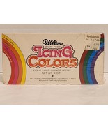 Wilton Icing Colors  ½ ounce Jars VINTAGE Paste Rainbow Display Prop Lee... - $64.34