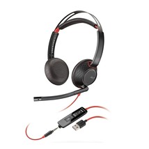 Plantronics Blackwire C5220 Binaural Headset with USB-A & 3.5 mm Jack, Black - £99.89 GBP