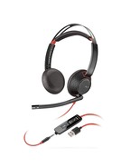 Plantronics Blackwire C5220 Binaural Headset with USB-A &amp; 3.5 mm Jack, B... - £100.34 GBP