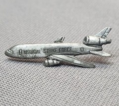 Vintage McDonnell Douglas DC-10 Medical Strike Force Aircraft Pewter Lap... - $14.85