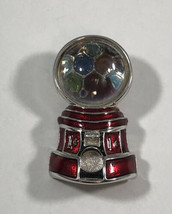 Vintage Swarovski Gumball Machine Enamel Pin / Brooch 1.5” 1¢ SIGNED Penny Candy - £47.47 GBP