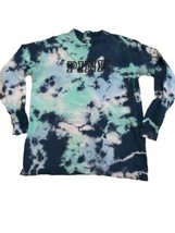 Victoria Secret PINK Campus T Long Sleeve Tie Dye Size Small Blue Grey Purple  - £10.64 GBP