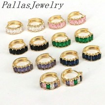 Tal hoop earrings for women copper gold plated hoops geometric earrings fashion jewelry thumb200