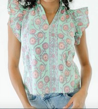 Victoria Dunn key largo blouse in Day Glow - size S - £74.13 GBP