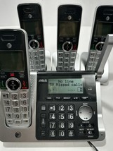 AT&amp;T CL83464 DECT 6.0 Cordless Call ID Announce Phone System w/ 4 Handsets - £15.60 GBP