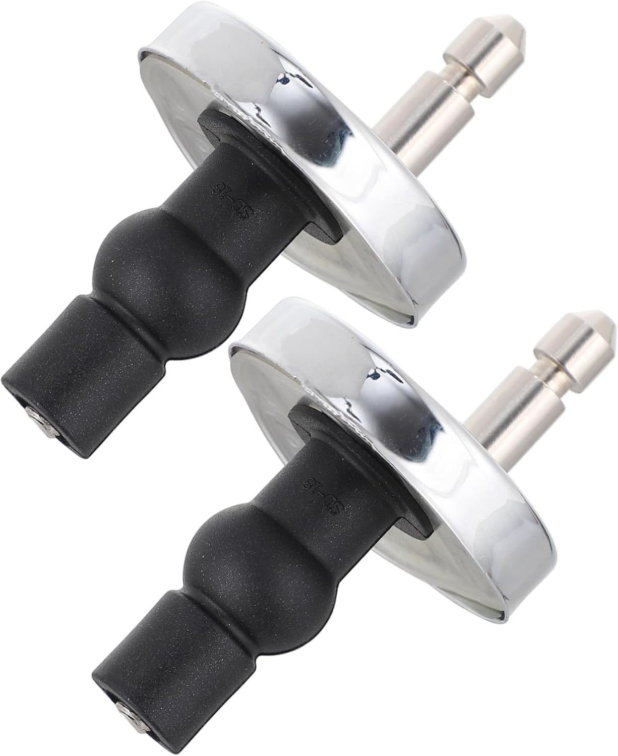 Upgraded 2 Full Set Toilet Seat Hinge Fixings Top Fix Nuts Screws Quick ... - $19.58