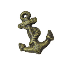 Set of 6 Rustic Bronze Cast Iron Ship Anchor Drawer Pull Nautical Decor - £15.73 GBP