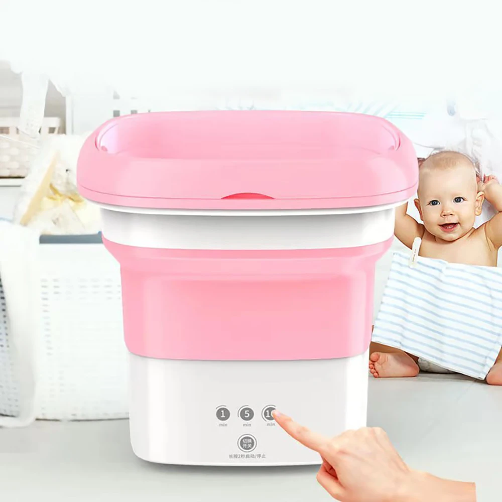 Achine wash fruits electric touch button household portable washer foldable barrel type thumb200