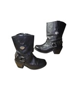 Harley Davidson Women&#39;s Studded Mylie Harness Zip up Boots Style #85161 ... - $89.90 CAD