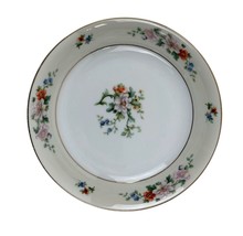 Heinrich &amp; Co Selb Bavaria Floral Soup Bowl Gold Trim Dining Dish Porcelain - £9.64 GBP
