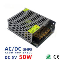 DC 5V 50W Switch Power Supply AC 100-240V LED Lighting Driver Converter ... - $25.59 CAD
