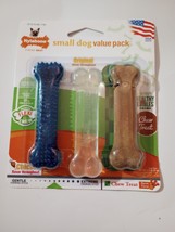 Nylabone Small Dog Value Pack 1ea Dental Chew/Edible Bacon/Flexi Original - £10.16 GBP