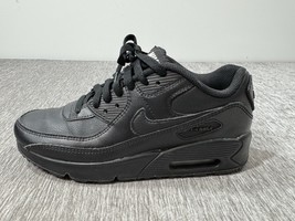Nike Air Max 90 LTR Boys 5Y CD6864-001 Black Casual Shoes Sneakers Kids ... - $24.74