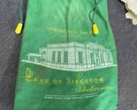 Vtg  Vintage Draw String Bank Of Sikeston Deposit Bag Sikeston, Missouri - $14.85