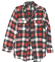 VTG 1940s 50s Woolrich Buffalo Plaid Mackinaw Shirt Jacket Red Black Sz S - $138.55