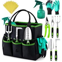 Complete 23-Piece Gardening Tools Set for Men &amp; Women - Ergonomic &amp; Rust... - $50.44