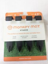 NEW Monkey Mat Stakes for portable floor picnic blanket 4pk 4.5&quot; SHARK TANK - $23.84 CAD