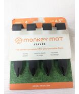 NEW Monkey Mat Stakes for portable floor picnic blanket 4pk 4.5&quot; SHARK TANK - $17.00