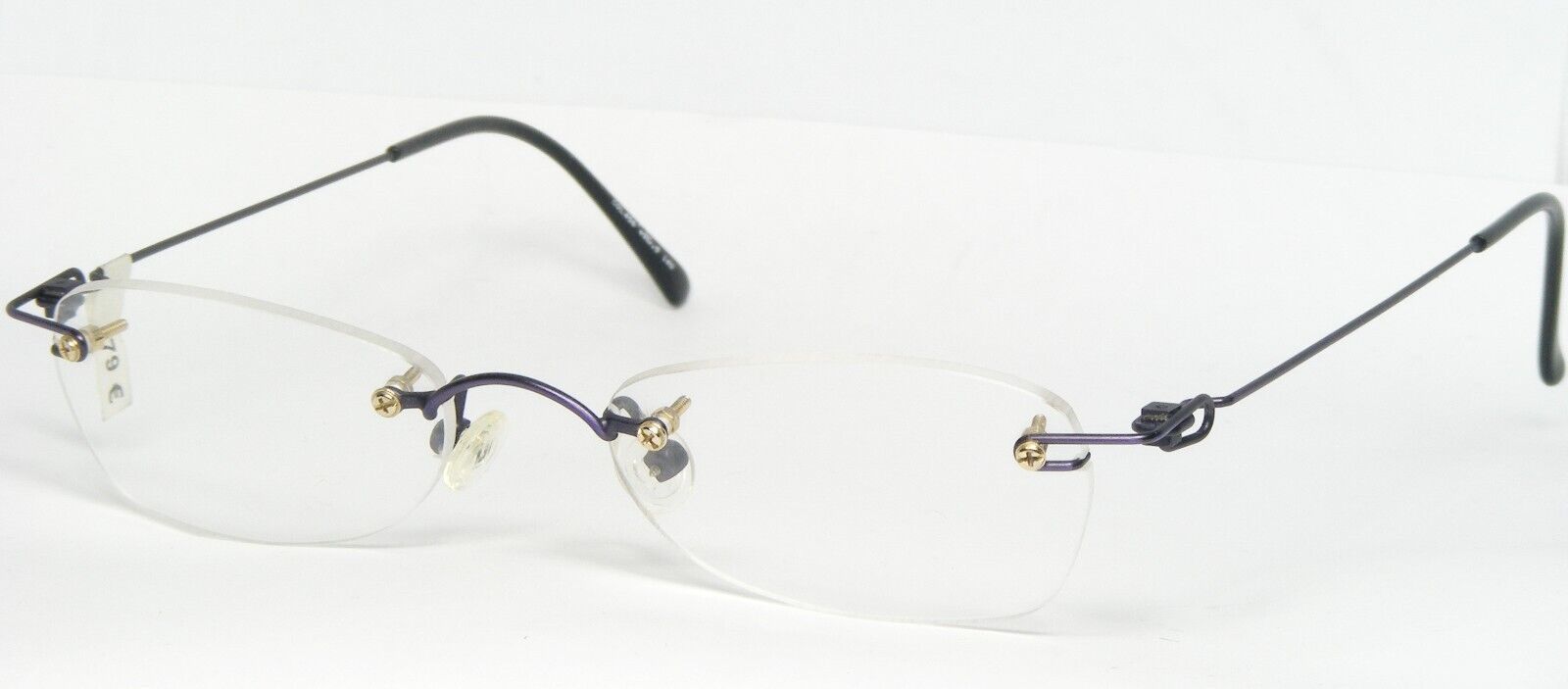 Vintage Röhm 4007 456 Violet Foncé Lunettes Rohm 49-19-140mm Allemagne - $52.47