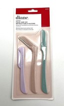 Diane 3Pack Fold &amp; Go Retractable Razors Removes Facial &amp; Eyebrow Hair - $10.75