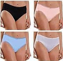 Karen Neuberger Microfiber Brief with Lace - 4 Pack (S, Black, Light Blue, White - £5.53 GBP