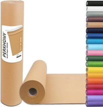 PerkHomy 17.5&quot; x 1,200&quot; (100&#39;) Brown Kraft Paper Roll for Gift Wrapping  - £15.79 GBP