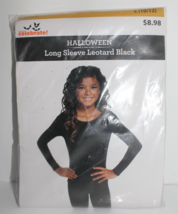 Celebrate Halloween Long Sleeve Leotard Black Girls Size L (10/12) NEW - $9.87